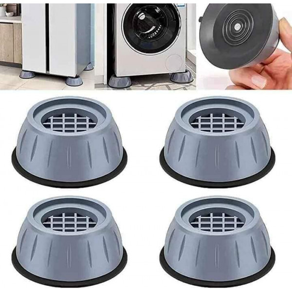(4 Pcs Set) Anti-Vibration Washing Machine Rubber Pads