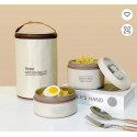 2 Layer Lunch Box Set (2 Pcs + Free Carry Bag)