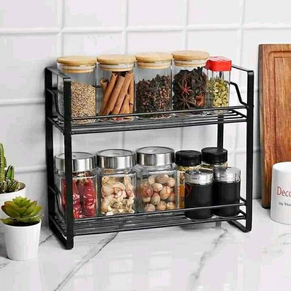 2 Layer Spice Jar Rack