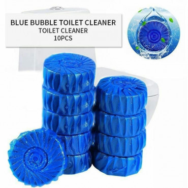 Blue Bubble Toilet Cleaner (10 Pcs Set)