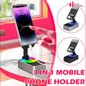 3 In 1 Desktop Mobile Holder With Speaker & Power Bank