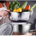 3 In 1 Vegetable Cutter with Drain Basket