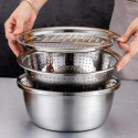 3 In 1 Vegetable Cutter with Drain Basket