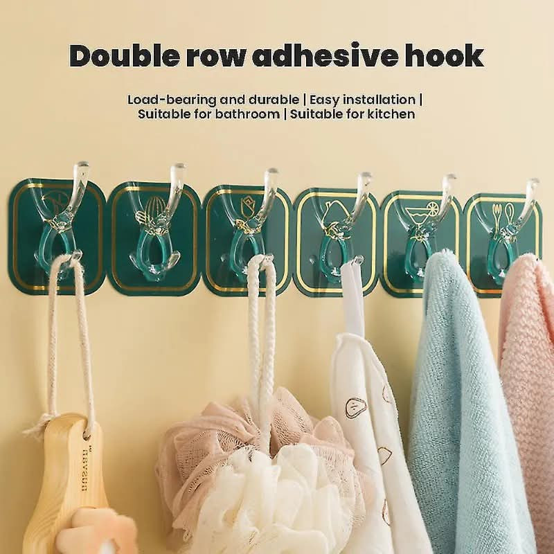 6-Row Sticky Hooks (1 Pcs)