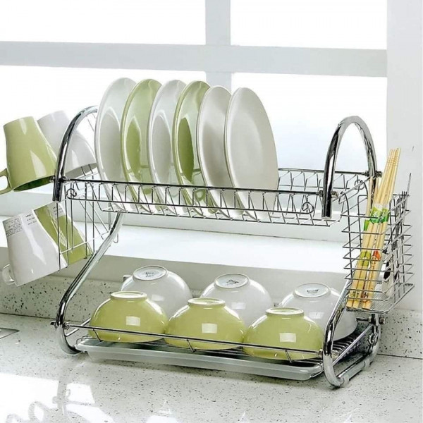 2 Layer Kitchen Dish Rack