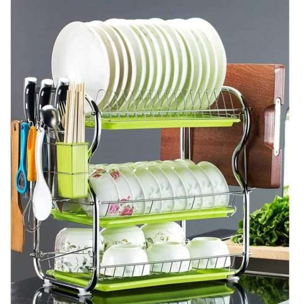 3 Layer Kitchen Dish Rack