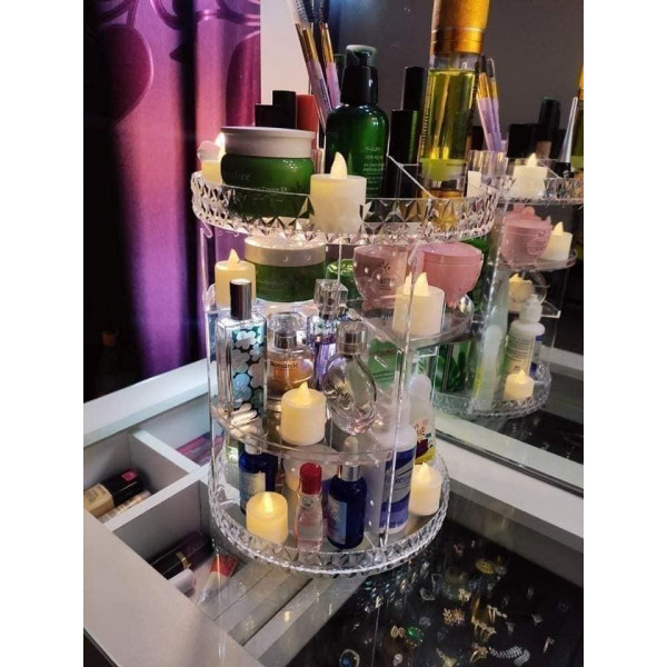 360 Degree Rotation Cosmetic Organizer Box