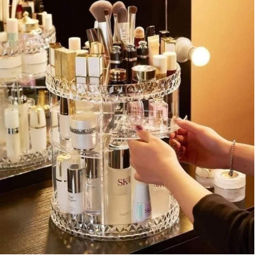 360 Degree Rotation Cosmetic Organizer Box