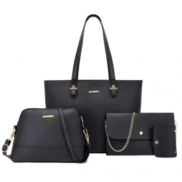 4 Pcs Bag Set ( Black )
