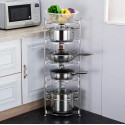 5 Layer Kitchen Steel Pot Rack