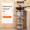 5 Layer Kitchen Steel Pot Rack