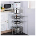5 Layer Kitchen Steel Pot Rack