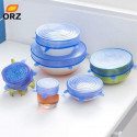 6 Pcs Silicon Food Lids