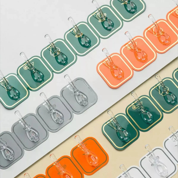 6-Row Sticky Hooks (2 Pcs)