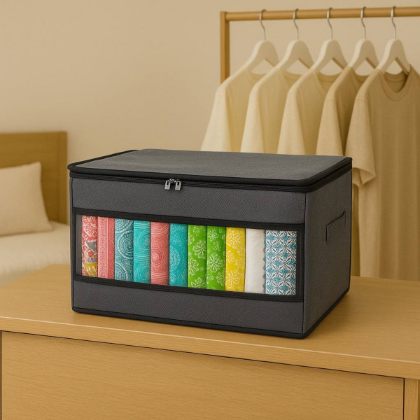 9 Grid  Cloth Organizer Ash (১ পিচ)