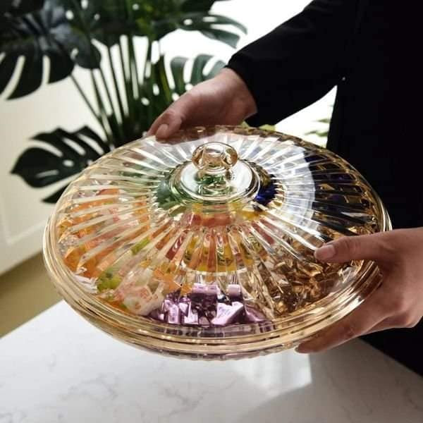 Dry Fruit Plate Compartment With Cover