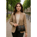Genuine Soft Leather Handbag (Black)