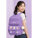  Kids Backpack Children School Bags Waterproof Primary Schoolbag Book Bag (Purpel)