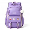 Kids Backpack Children School Bags Waterproof Primary Schoolbag Book Bag (Purpel)