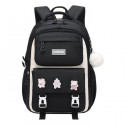 Kids Backpack Children School Bags Waterproof Primary Schoolbag Book Bag (Black)