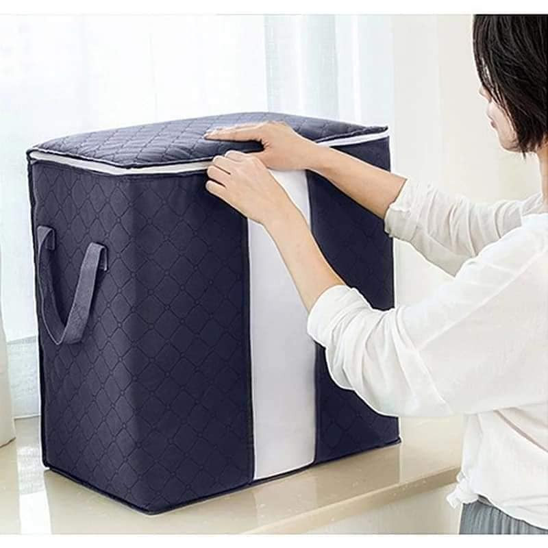Quilt Storage Bag (Blue Vertical)