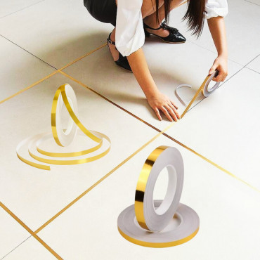 Line Gap Tape (Golden) ১ সেমি চওড়া × ৫০ মিটার লম্বা (১৬৬ ফুট)
