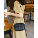 Mini Leather Shoulder Bag (Black)