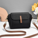 Mini Leather Shoulder Bag (Black)