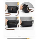 Mini Leather Shoulder Bag (Black)