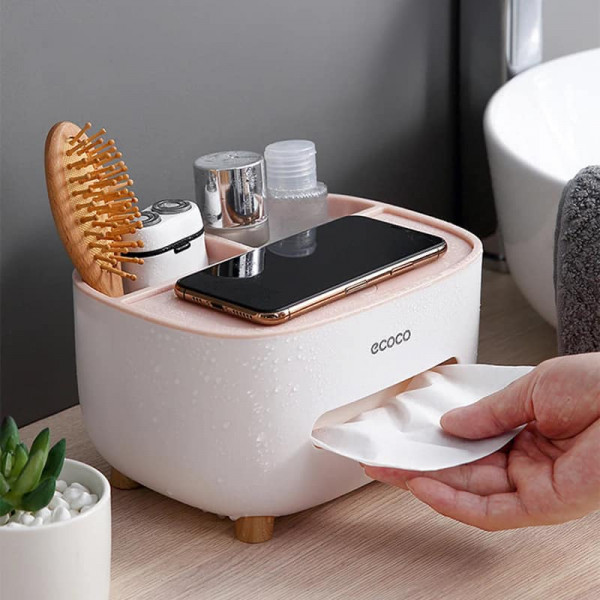 Multifunctional Tissue And Desk Organizer