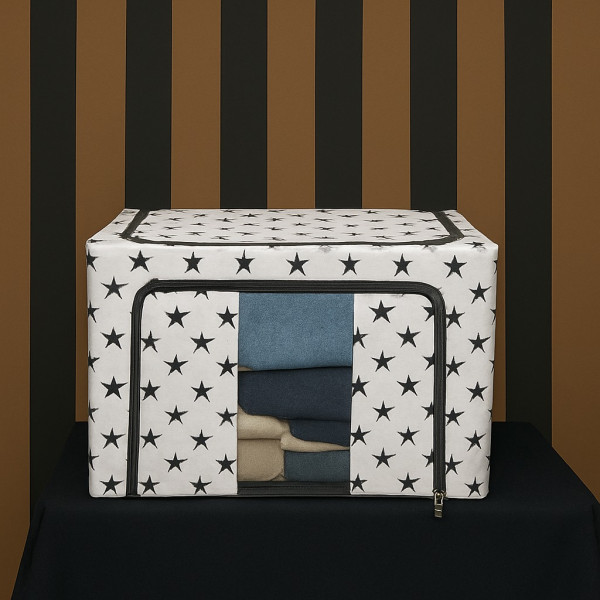Oxford Fabric Clothes Storage Bag (Black Star)
