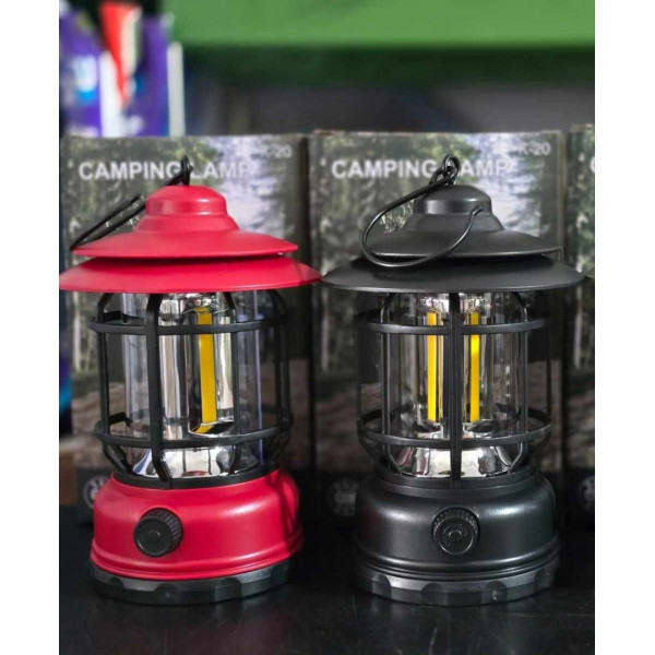 Rechargeable Retro Camping Lamp (Red)