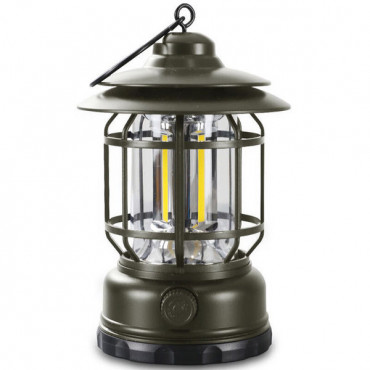 Rechargeable Retro Camping Lamp (Sea Green)