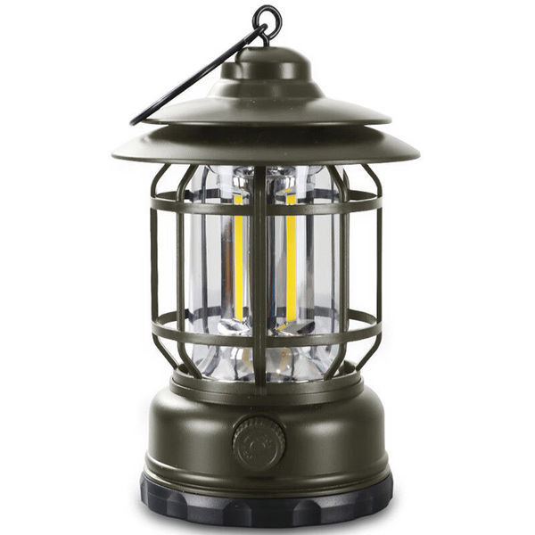 Rechargeable Retro Camping Lamp (Sea Green)