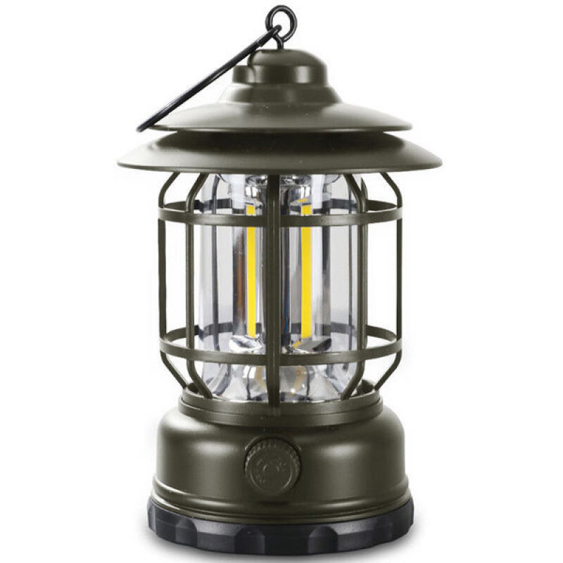 Rechargeable Retro Camping Lamp (Sea Green)