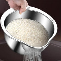Stainless Steel Washing Bowl With Side Drainer
