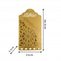 Wall Mounted Quran Shelf (Golden)