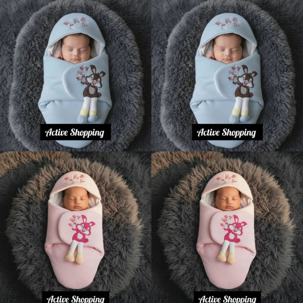 Winter Baby Care Blanket ৪ পিচ (পেস্ট ২ পিচ+পিংক ২ পিচ)