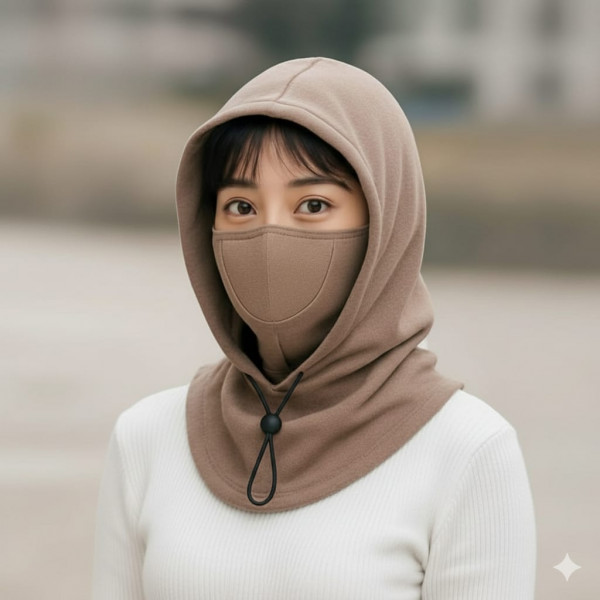 Winter Full Face Mask(Brown)