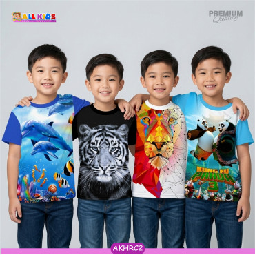 4pcs Half sleeve boy...