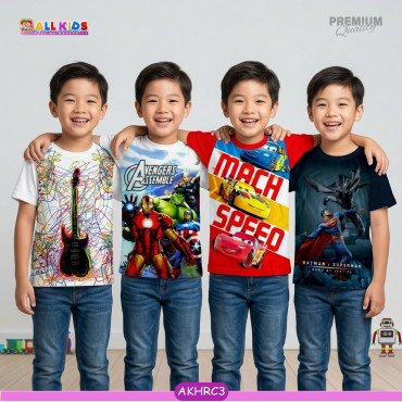4pcs Half sleeve boy...