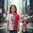 4pcs Half sleeve girls t-shirt combo-AKHRC5