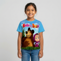 4pcs Half sleeve girls t-shirt combo-AKHRC5