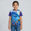 4pcs Half sleeve girls t-shirt combo-AKHRC6