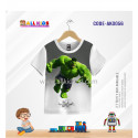 HULK WHITE KIDS 3D T-SHIRT HALF SLEEVE (SUBLIMATION PRINT)-AK0056