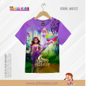 UNICORN FACTORY PURPLE KIDS 3D T-SHIRT HALF SLEEVE (SUBLIMATION PRINT)-AK122