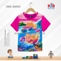 BARBIE 2 KIDS 3D T-SHIRT HALF SLEEVE (SUBLIMATION PRINT)-AK0028