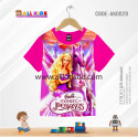BARBIE AND THE MAGIC PEGASUS KIDS 3D T-SHIRT HALF SLEEVE (SUBLIMATION PRINT)-AK0029
