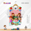 COCOMELON KIDS 3D T-SHIRT HALF SLEEVE (SUBLIMATION PRINT)-AK0030