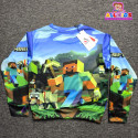 KIDS SWEAT SHIRT AND TROUSER SET MINECRAFT (3D SUBLIMATION PRINT)-AKS03